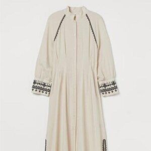 H&m linen midi kaftan dress